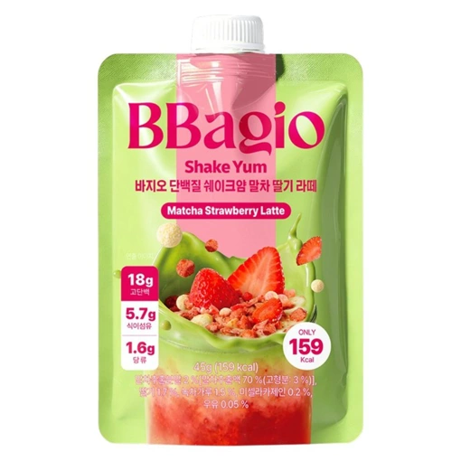 BBAGIO SHAKE YUM #MATCHA STRAWBERRY LATTE (45g)
